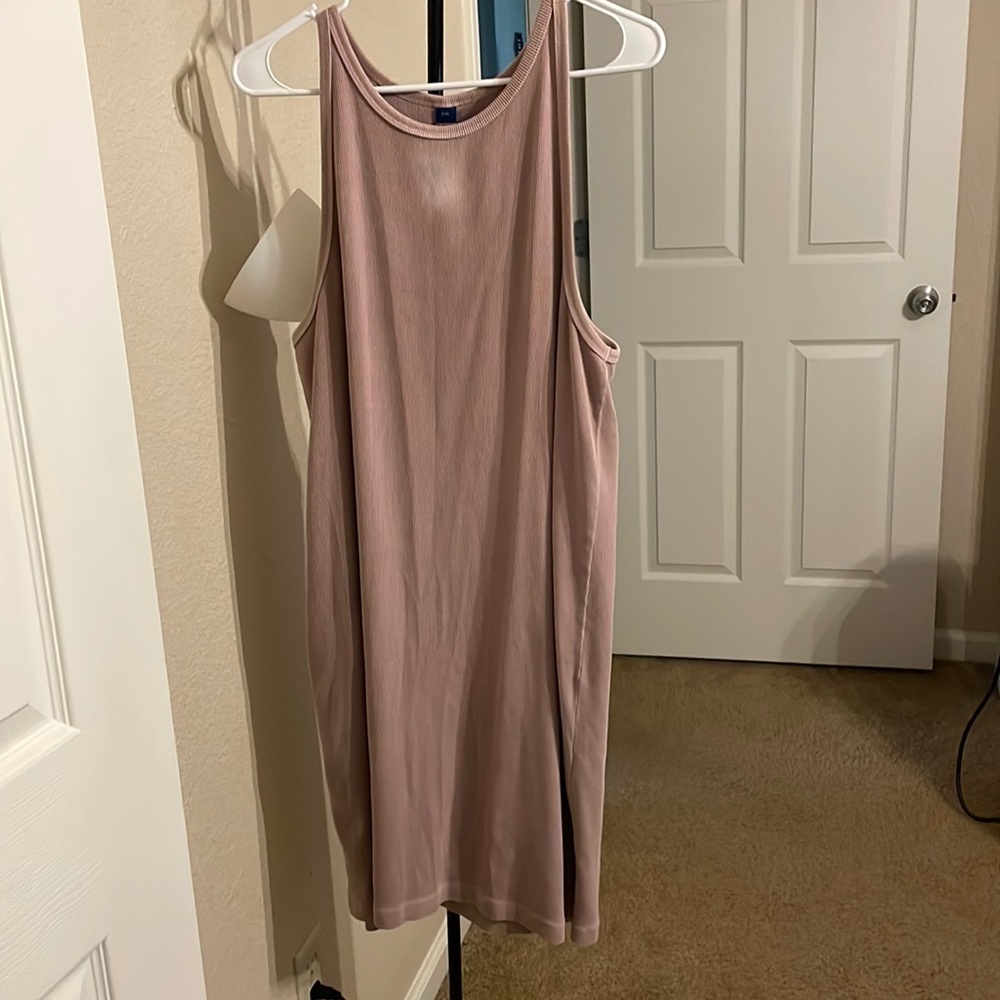 Jersey fitted tank dress